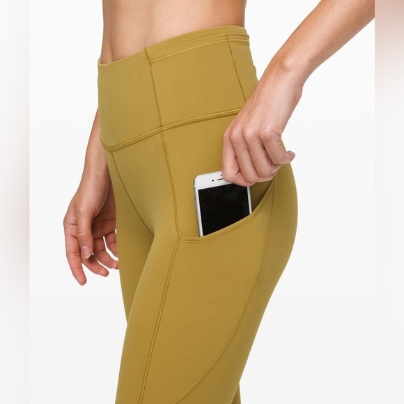 Lululemon Fast and Free High-Rise Tight Legging 28” Grape Leaf Nulux 10 Running - Picture 3 of 16